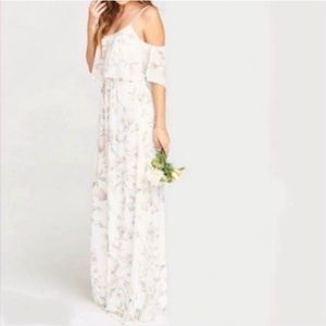 SMYM Caitlin Ruffle Maxi Dress Size S